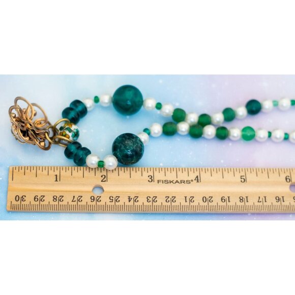 Art Nouveau Flower of Perfection Necklace | 17 inch | Germany | J17 - Picture 4 of 4